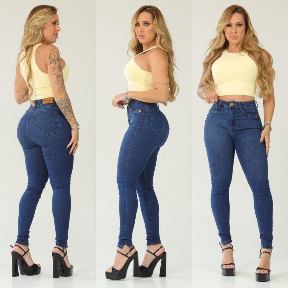 calça jeans palazzi
