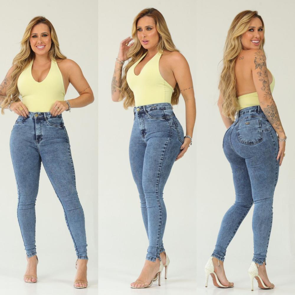 calça jeans palazzi